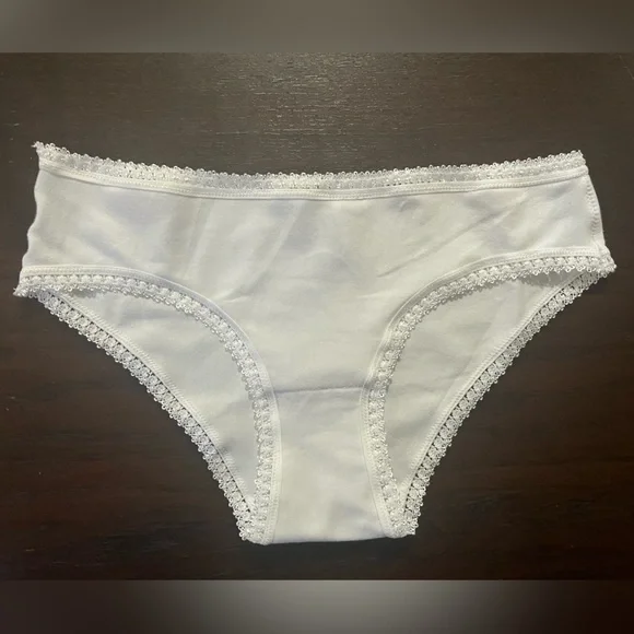Bikini Handmade Panty White S - Picture 1 of 4